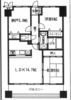 ロイヤルメドゥ北戸田の間取り図