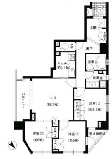 エスティメゾン巣鴨の間取り図