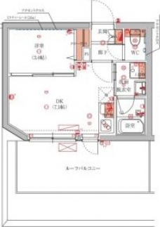 ハーモニーレジデンス池袋ウエストの間取り図