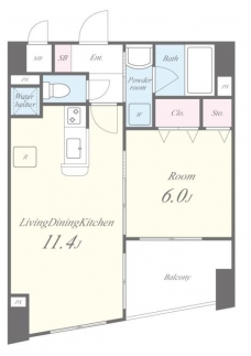 エリアMの間取り図