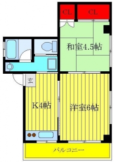 高砂マンションの間取り図