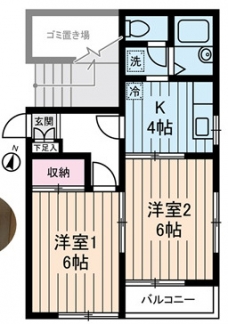 ハイムけやきの間取り図