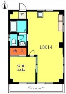 エステート白樺の間取り図