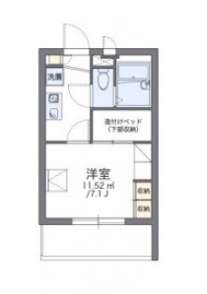 レオパレスリベールの間取り図