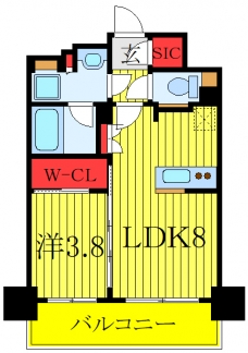 プレミスト板橋の間取り図