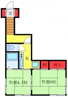 野口荘の間取り図