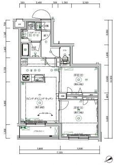 RELUXIA板橋三園の間取り図