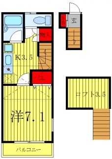 ハイムプリマヴェーラの間取り図