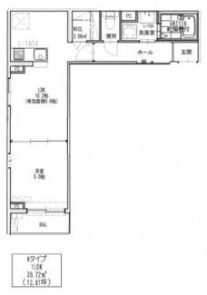 メゾンドビューラシーヌⅢの間取り図