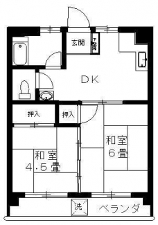 丸山コーポの間取り図
