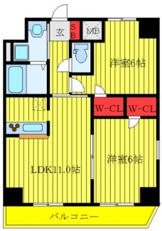 サン　ガーデンの間取り図