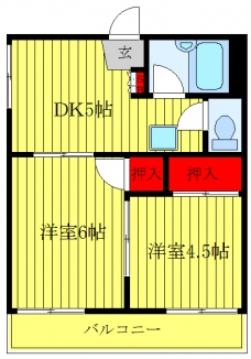 目白グリーンハウスの間取り図