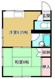 関コーポの間取り図