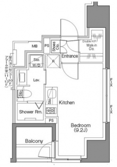 ザ・パークハビオＳＯＨＯ大手町の間取り図