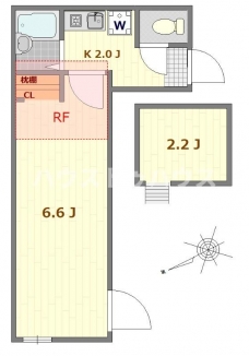 サザンロード江北の間取り図
