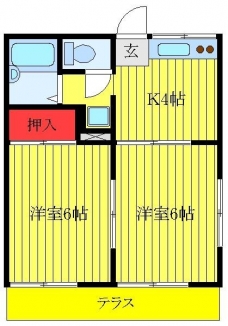 第1河村ハイツの間取り図