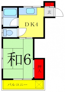 ハイツ須賀A棟の間取り図