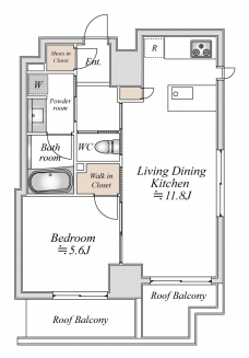 グレイスコート岩本町の間取り図