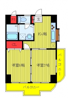 ビューコートＫの間取り図