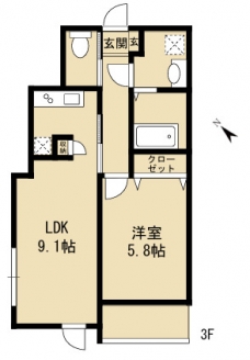 CALMEの間取り図