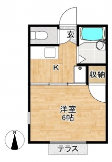 アローズ№5の間取り図