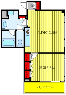 プロスペクトＫＡＬＯＮ三ノ輪の間取り図