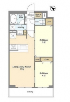 グランカーサ王子Ⅱの間取り図