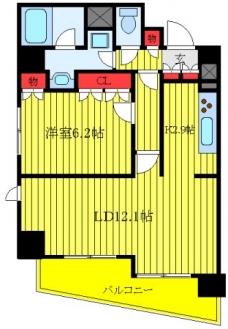 エスティメゾン赤羽の間取り図