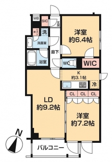 ＡＲＣＯＢＡＬＥＮＯ ＨＡＳＵＮＥⅠの間取り図