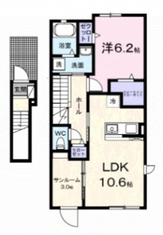 メゾンヒカリの間取り図