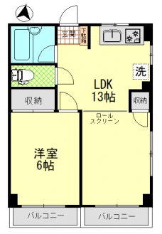 ホワイトポート大山の間取り図