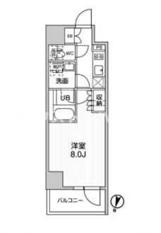 シーズンフラッツ新大塚の間取り図