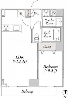 ルミーク大山の間取り図