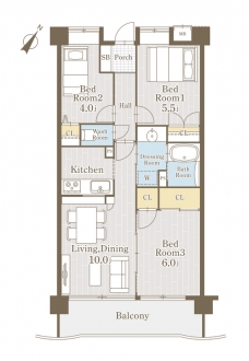 PLENDY東浦和の間取り図