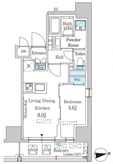 パークアクシス神田レジデンスの間取り図