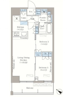 Ｌａ　Ｃｌａｉｒ南浦和の間取り図