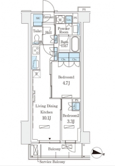 ロイヤルパークス赤羽サウス の間取り図