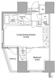 ザ・パークハビオ本郷菊坂の間取り図