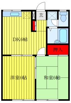 エステートピア堀内2の間取り図