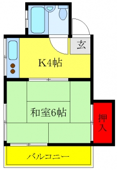 ただき荘の間取り図