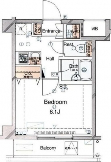 シンシティー東十条の間取り図