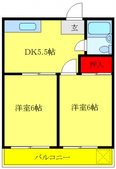マンション麻衣の間取り図