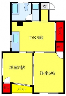 コンフォート竜泉クボタの間取り図