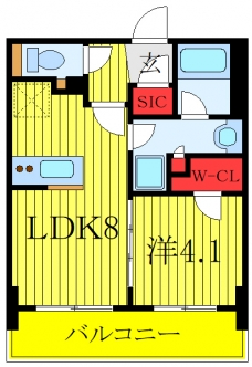 プレミスト板橋の間取り図