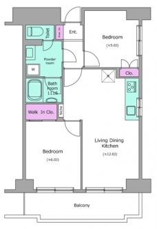 チェスターハウス川口の間取り図