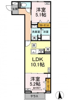 セレスティア高島平Ⅲの間取り図