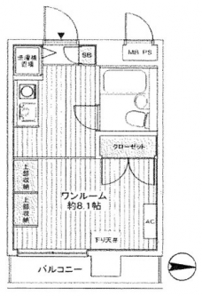 TOP徳丸第一の間取り図