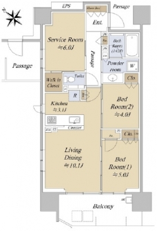 シティハウス巣鴨の間取り図