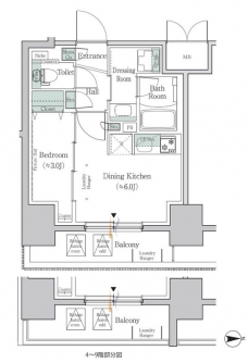 ワンルーフレジデンス板橋大山の間取り図