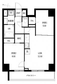 アーバンパーク扇大橋の間取り図